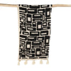 Zwart-Witte Aztec Patroon Bedsprei – Stijlvolle Deken Boho voor Bed of Bank
