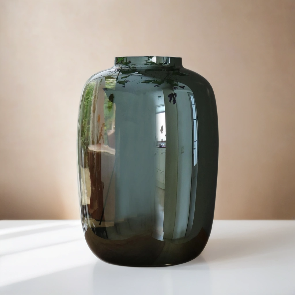 Vaas Emerald Smoke - Antraciet Smaragdgroen H35 W25