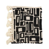 Zwart-Witte Aztec Patroon Bedsprei – Stijlvolle Deken Boho voor Bed of Bank