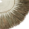Boho Raffia Macramé Muurdecoratie - Raffia Wit Naturel - Boho wanddecoratie
